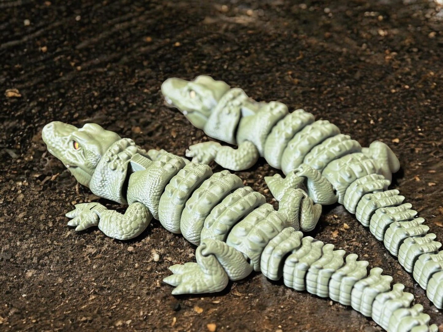 3D Printed Articulated Alligator image 2