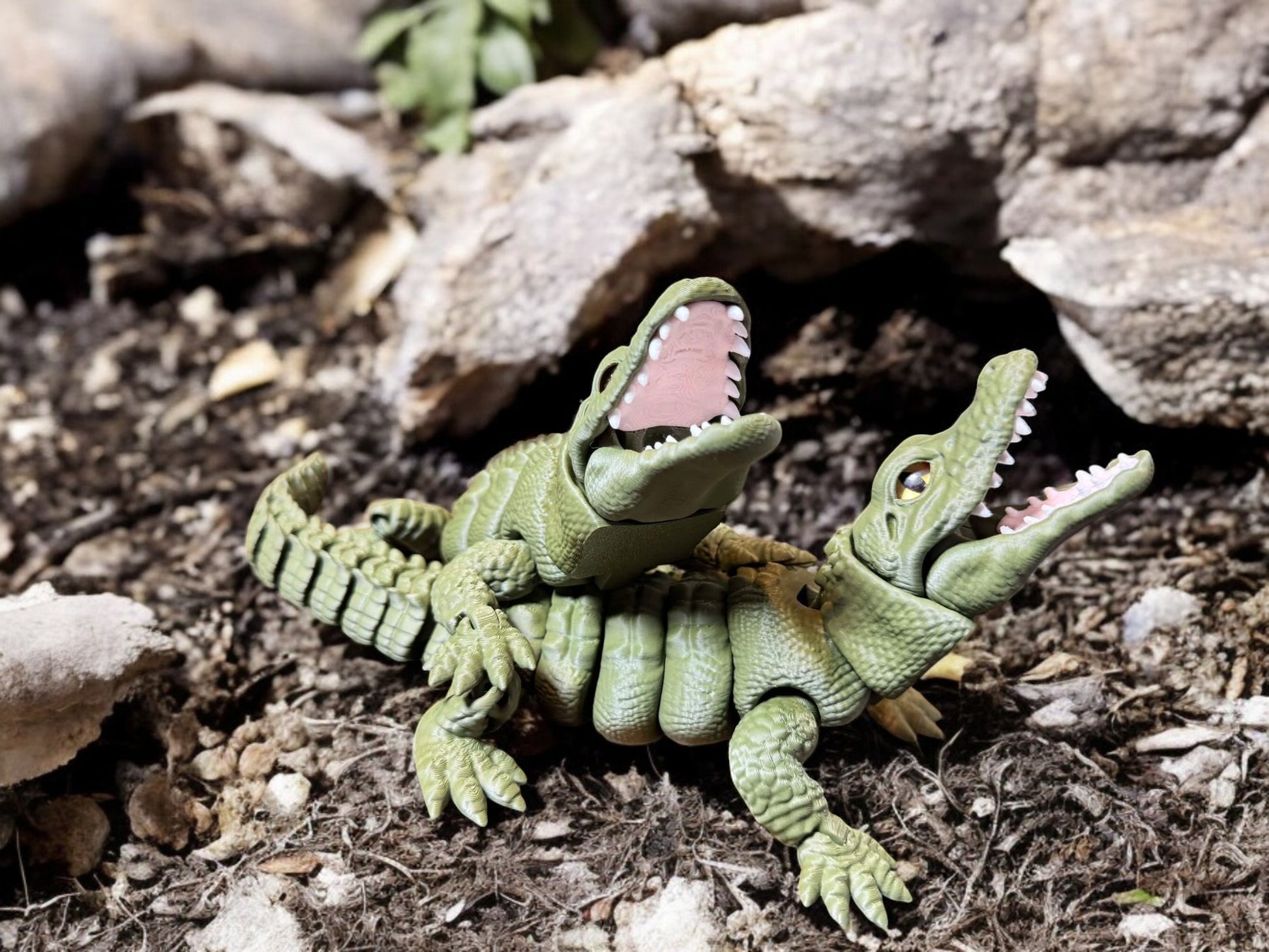 3D Printed Articulated Alligator image 1